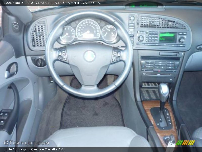 Steel Gray Metallic / Slate Gray 2006 Saab 9-3 2.0T Convertible