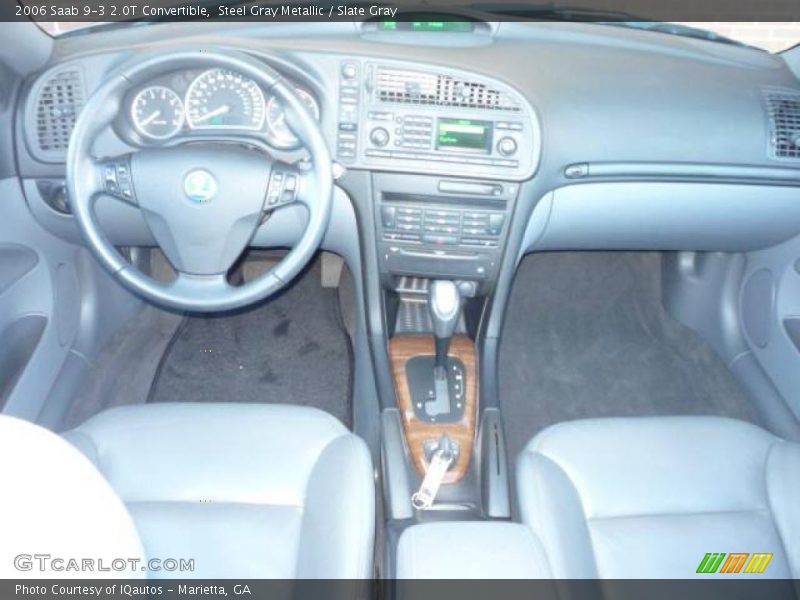 Steel Gray Metallic / Slate Gray 2006 Saab 9-3 2.0T Convertible
