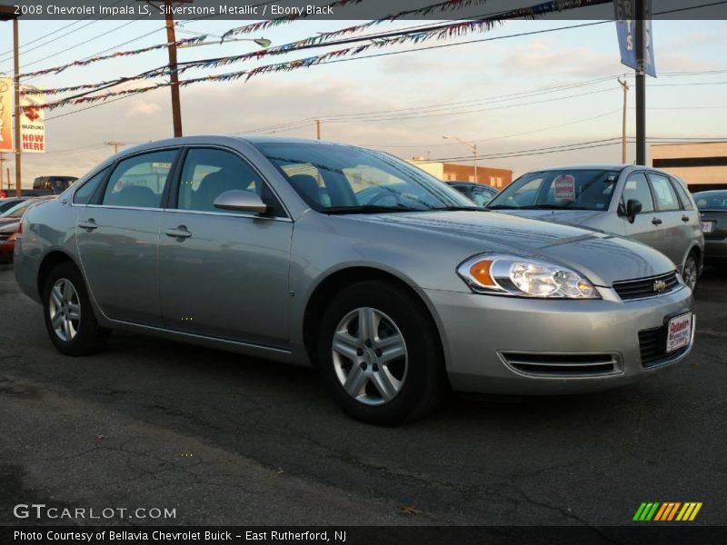 Silverstone Metallic / Ebony Black 2008 Chevrolet Impala LS