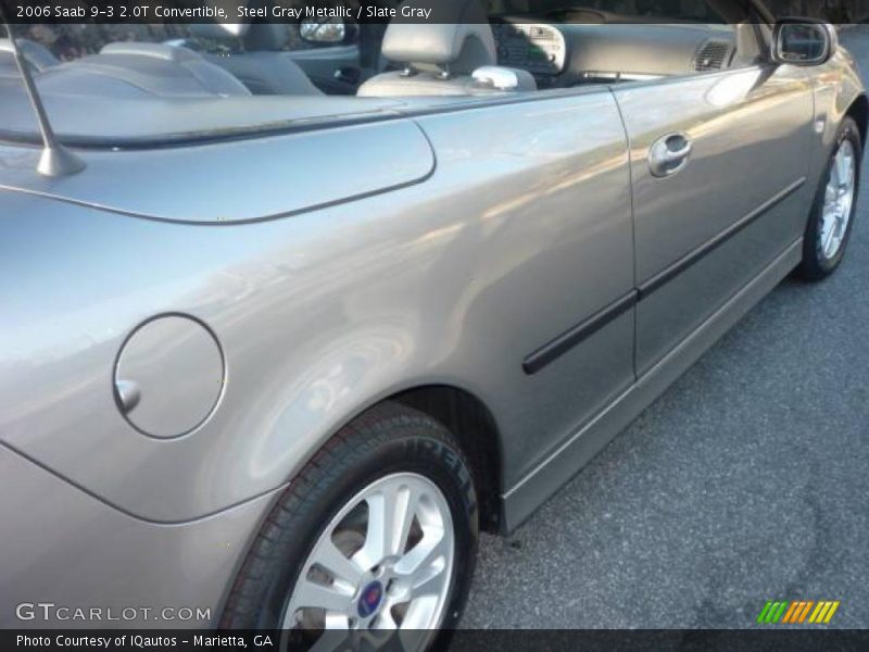 Steel Gray Metallic / Slate Gray 2006 Saab 9-3 2.0T Convertible