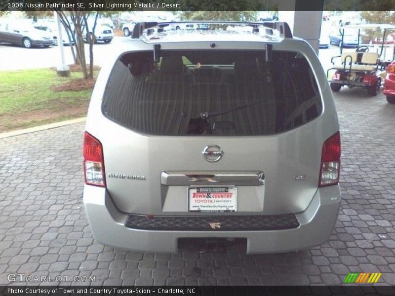 Silver Lightning Metallic / Desert 2006 Nissan Pathfinder SE