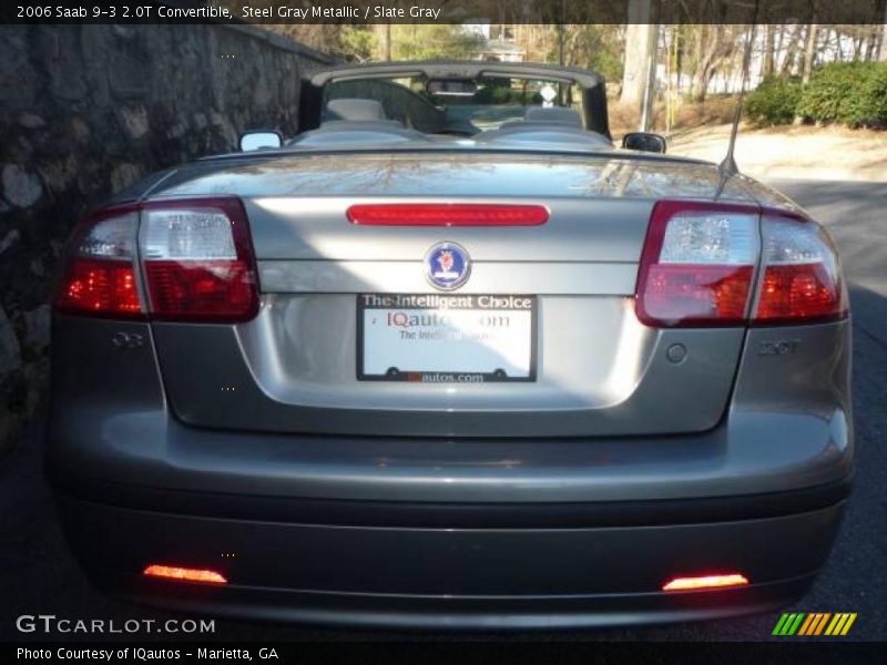 Steel Gray Metallic / Slate Gray 2006 Saab 9-3 2.0T Convertible