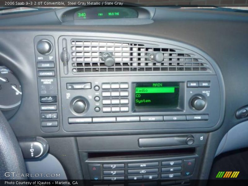 Steel Gray Metallic / Slate Gray 2006 Saab 9-3 2.0T Convertible