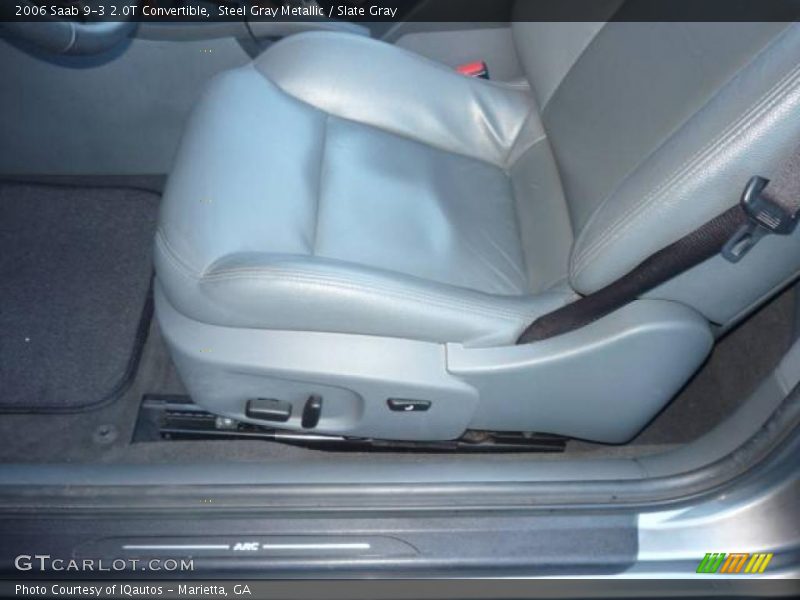 Steel Gray Metallic / Slate Gray 2006 Saab 9-3 2.0T Convertible