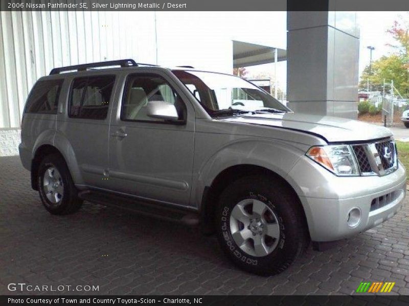 Silver Lightning Metallic / Desert 2006 Nissan Pathfinder SE