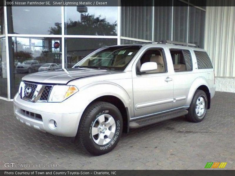 Silver Lightning Metallic / Desert 2006 Nissan Pathfinder SE