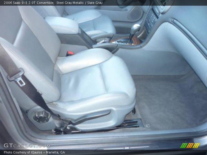 Steel Gray Metallic / Slate Gray 2006 Saab 9-3 2.0T Convertible