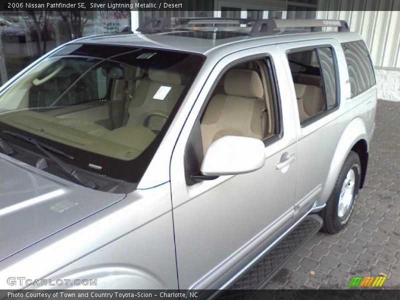 Silver Lightning Metallic / Desert 2006 Nissan Pathfinder SE