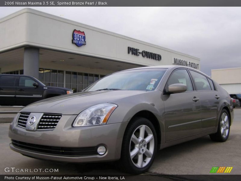 Spirited Bronze Pearl / Black 2006 Nissan Maxima 3.5 SE