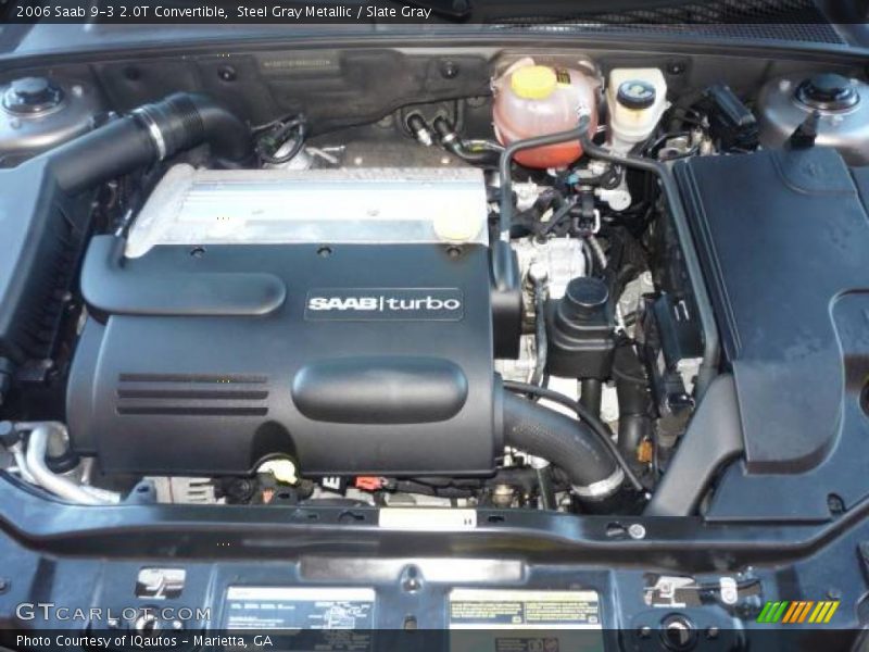 Steel Gray Metallic / Slate Gray 2006 Saab 9-3 2.0T Convertible