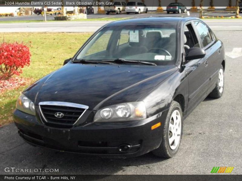 Black Obsidian / Dark Gray 2004 Hyundai Elantra GLS Sedan