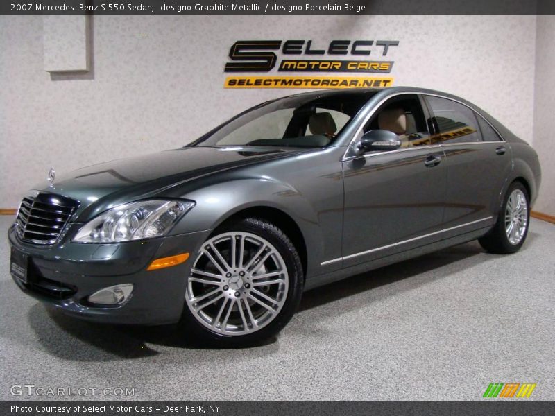 designo Graphite Metallic / designo Porcelain Beige 2007 Mercedes-Benz S 550 Sedan