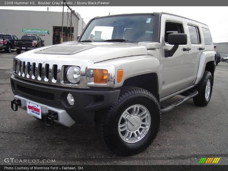 Boulder Gray Metallic / Ebony Black/Pewter 2008 Hummer H3