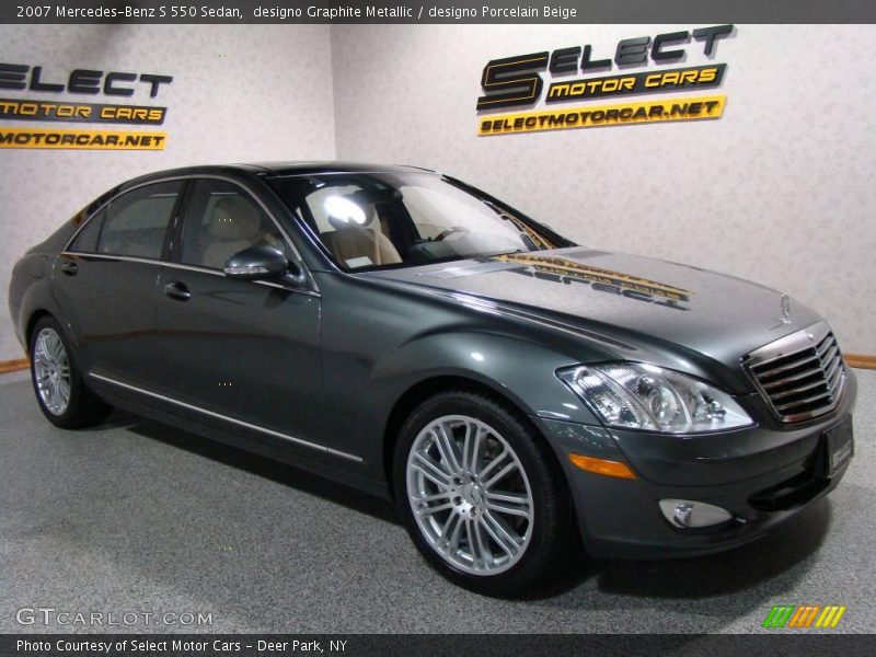 designo Graphite Metallic / designo Porcelain Beige 2007 Mercedes-Benz S 550 Sedan