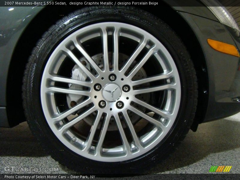 designo Graphite Metallic / designo Porcelain Beige 2007 Mercedes-Benz S 550 Sedan