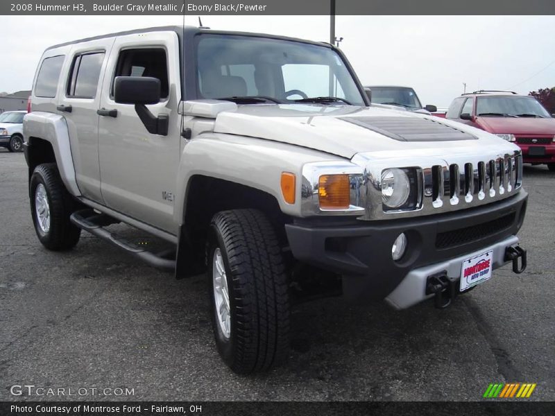 Boulder Gray Metallic / Ebony Black/Pewter 2008 Hummer H3