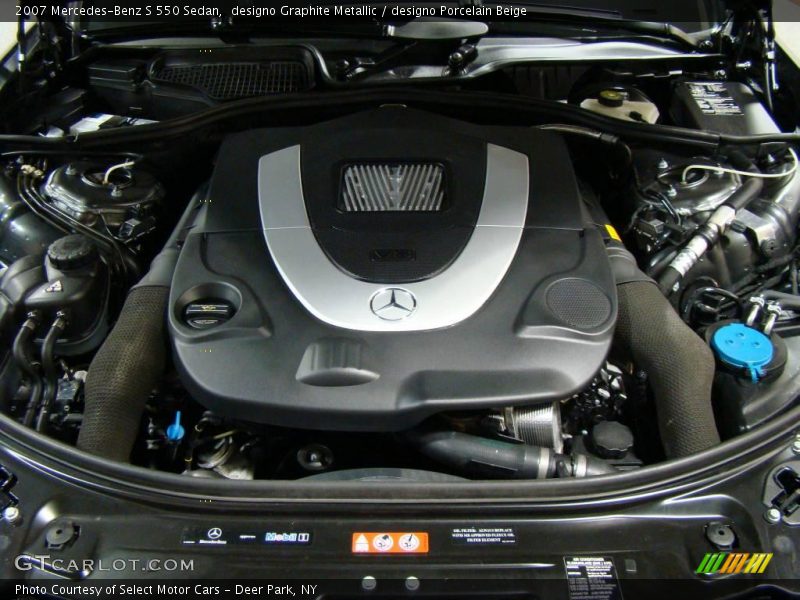 designo Graphite Metallic / designo Porcelain Beige 2007 Mercedes-Benz S 550 Sedan