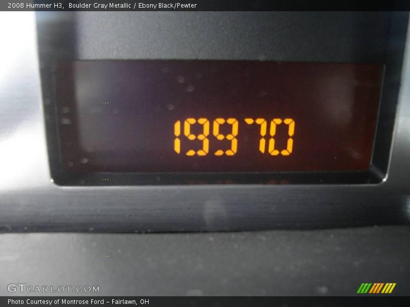 Boulder Gray Metallic / Ebony Black/Pewter 2008 Hummer H3