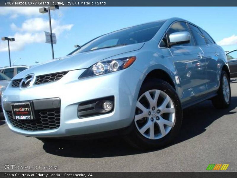 Icy Blue Metallic / Sand 2007 Mazda CX-7 Grand Touring