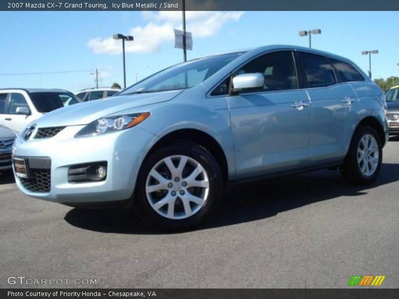 Icy Blue Metallic / Sand 2007 Mazda CX-7 Grand Touring