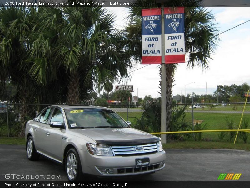 Silver Birch Metallic / Medium Light Stone 2008 Ford Taurus Limited