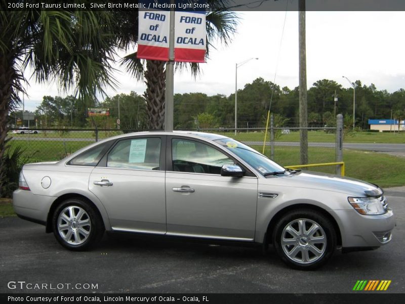 Silver Birch Metallic / Medium Light Stone 2008 Ford Taurus Limited