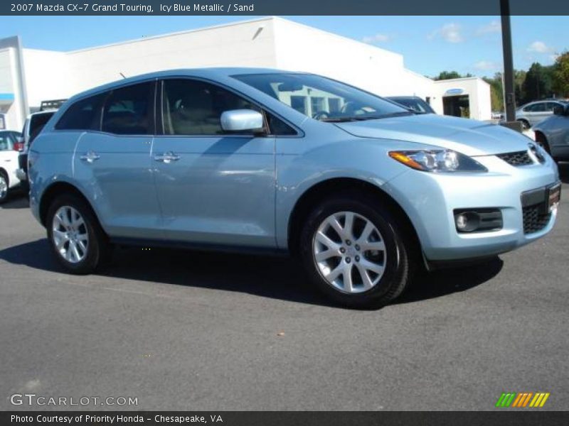 Icy Blue Metallic / Sand 2007 Mazda CX-7 Grand Touring
