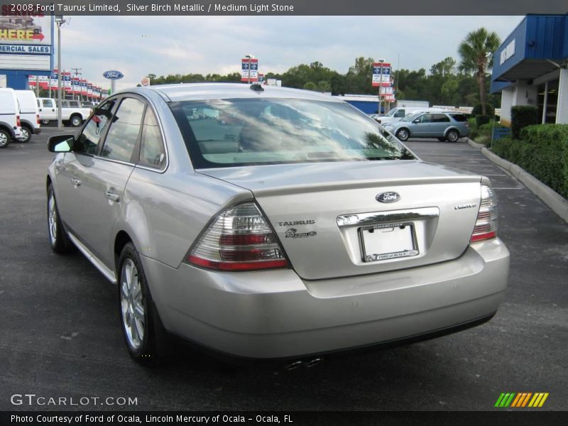 Silver Birch Metallic / Medium Light Stone 2008 Ford Taurus Limited
