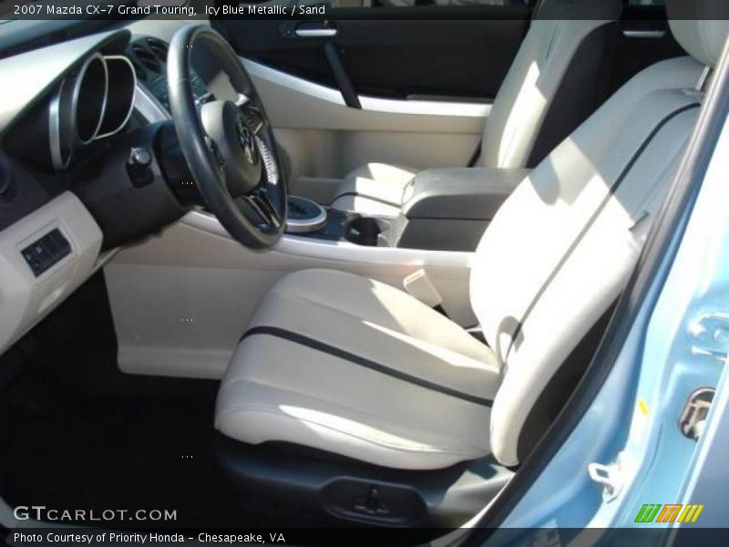 Icy Blue Metallic / Sand 2007 Mazda CX-7 Grand Touring