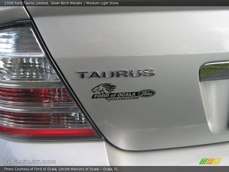 Silver Birch Metallic / Medium Light Stone 2008 Ford Taurus Limited