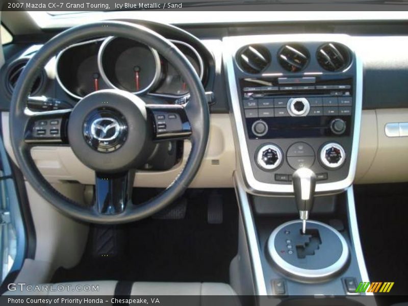 Icy Blue Metallic / Sand 2007 Mazda CX-7 Grand Touring