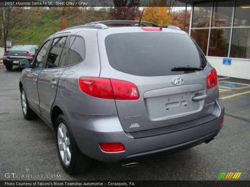 Steel Gray / Gray 2007 Hyundai Santa Fe SE