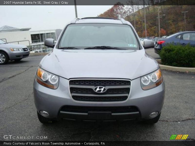 Steel Gray / Gray 2007 Hyundai Santa Fe SE