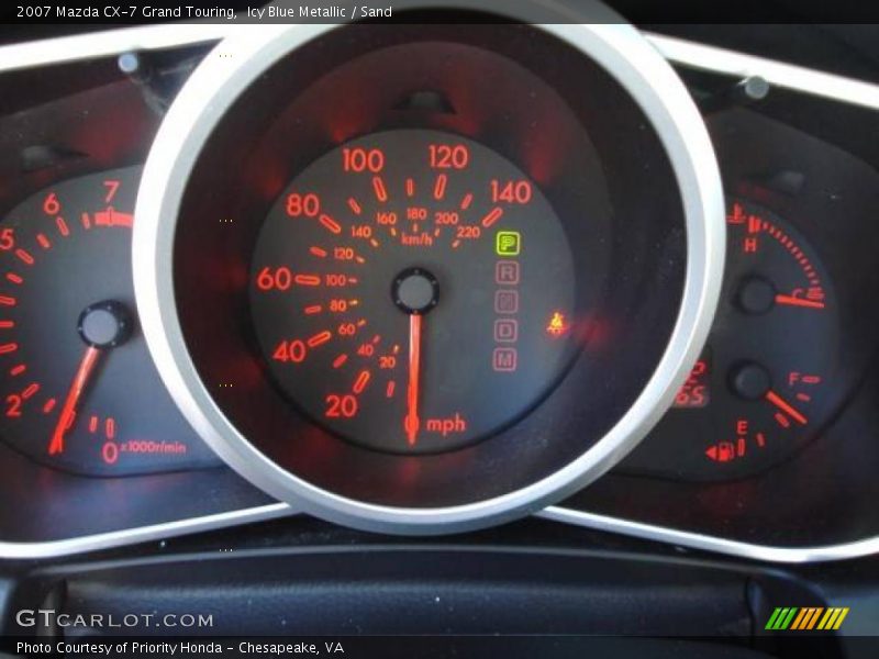 Icy Blue Metallic / Sand 2007 Mazda CX-7 Grand Touring