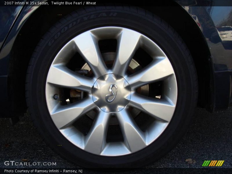 Twilight Blue Pearl / Wheat 2007 Infiniti M 35x Sedan