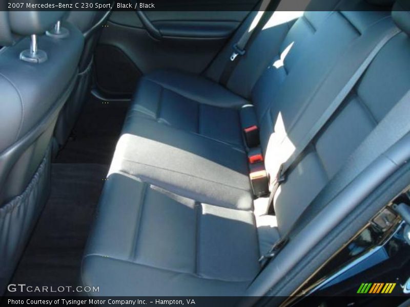 Black / Black 2007 Mercedes-Benz C 230 Sport