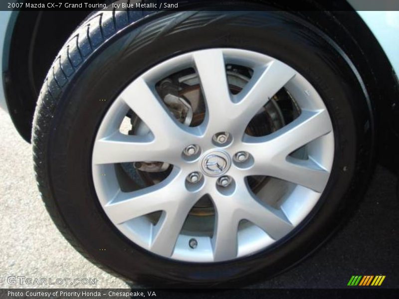 Icy Blue Metallic / Sand 2007 Mazda CX-7 Grand Touring