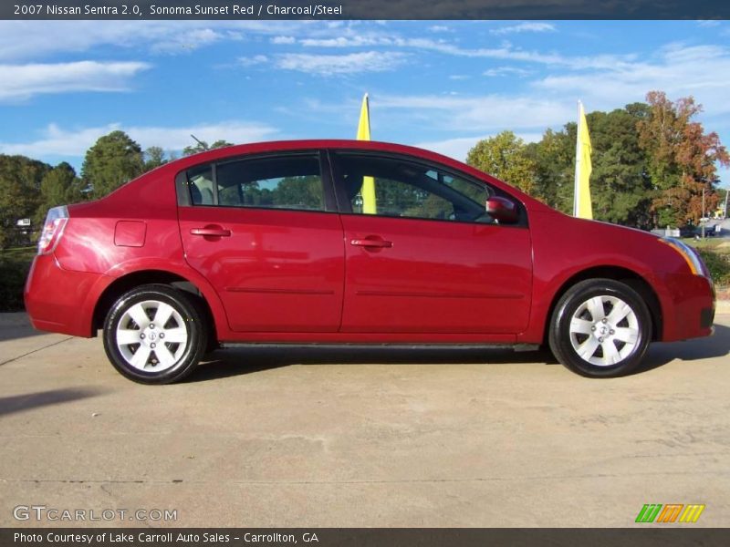 Sonoma Sunset Red / Charcoal/Steel 2007 Nissan Sentra 2.0