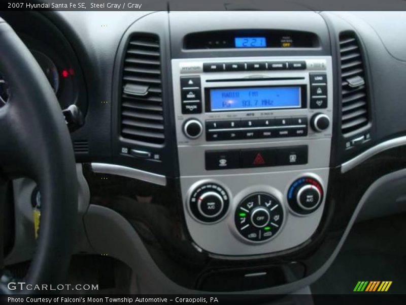 Steel Gray / Gray 2007 Hyundai Santa Fe SE
