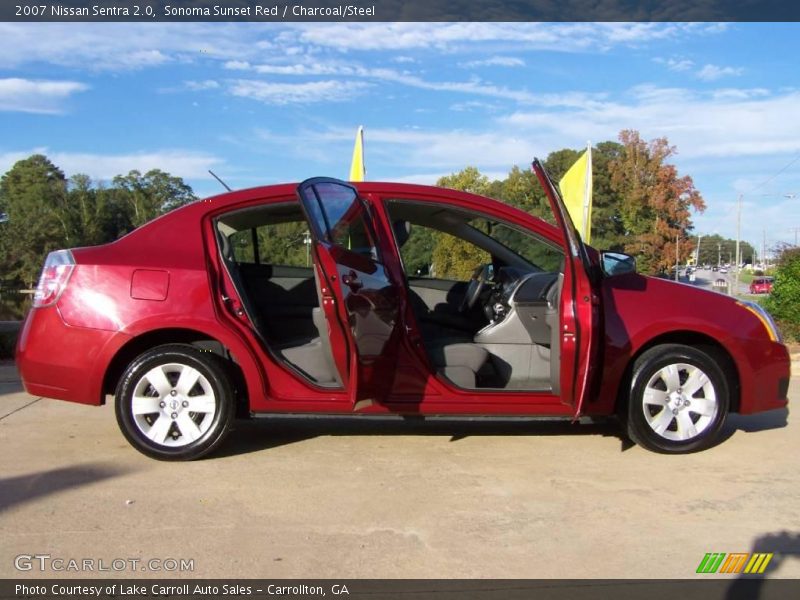 Sonoma Sunset Red / Charcoal/Steel 2007 Nissan Sentra 2.0