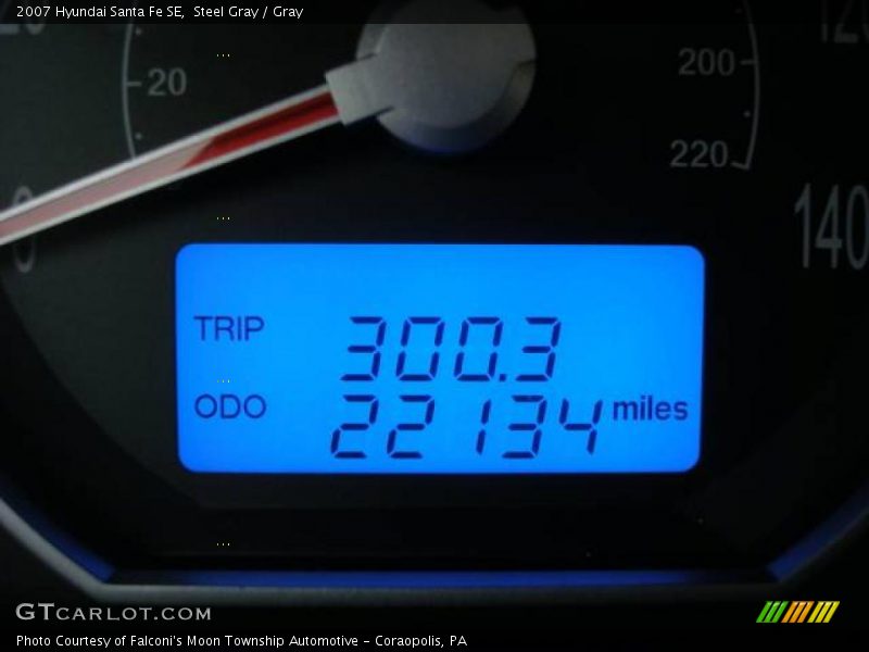 Steel Gray / Gray 2007 Hyundai Santa Fe SE