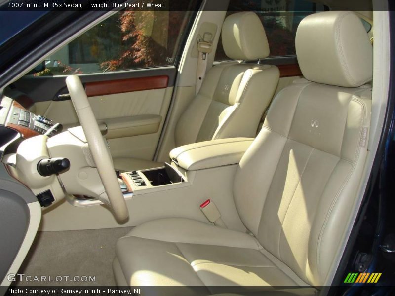 Twilight Blue Pearl / Wheat 2007 Infiniti M 35x Sedan