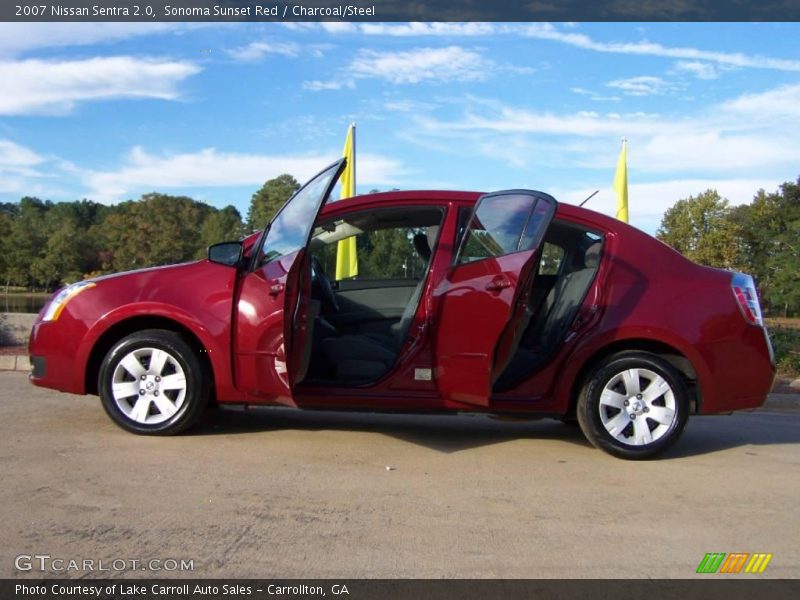 Sonoma Sunset Red / Charcoal/Steel 2007 Nissan Sentra 2.0