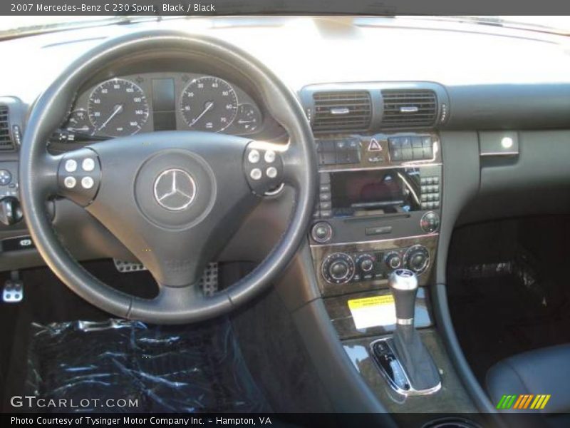 Black / Black 2007 Mercedes-Benz C 230 Sport