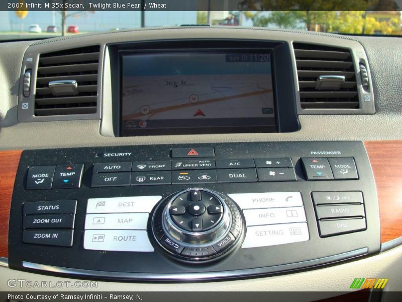 Twilight Blue Pearl / Wheat 2007 Infiniti M 35x Sedan