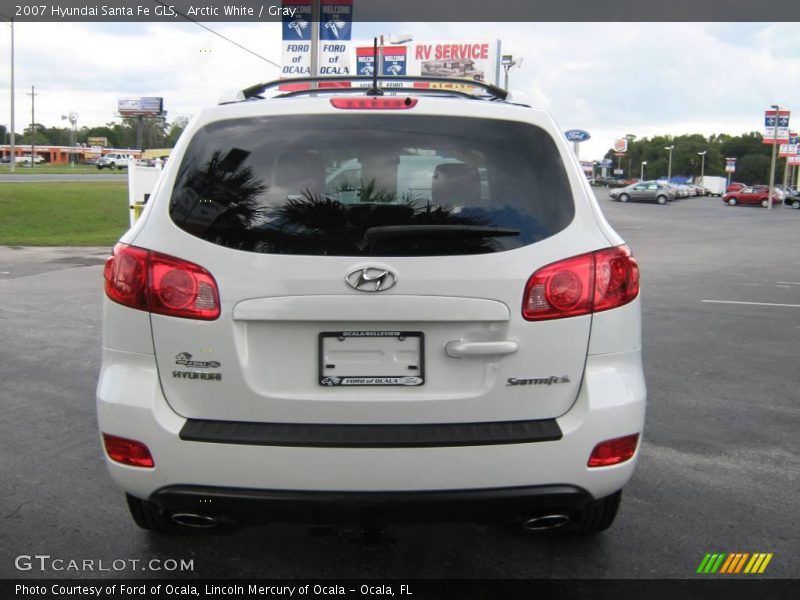 Arctic White / Gray 2007 Hyundai Santa Fe GLS
