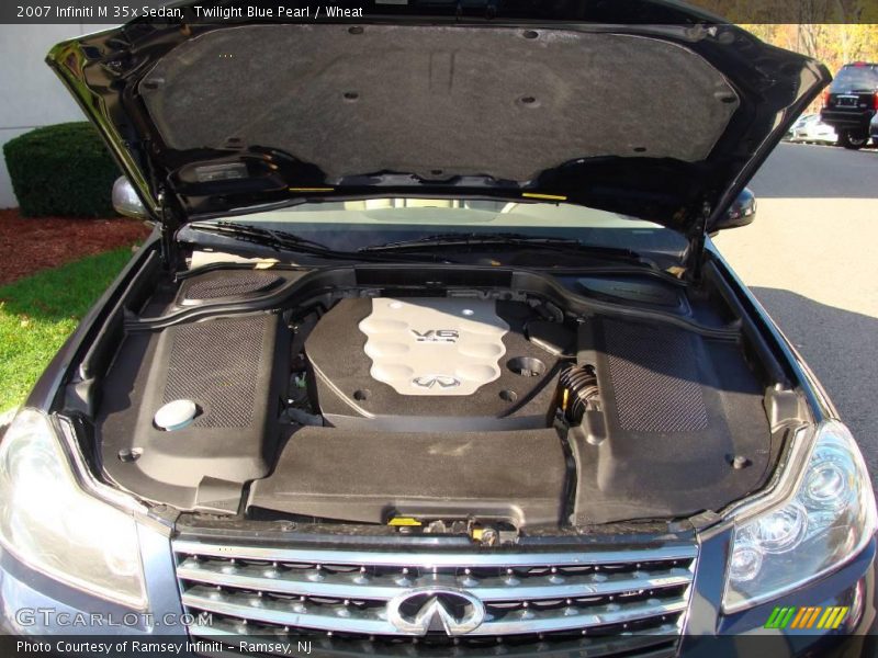 Twilight Blue Pearl / Wheat 2007 Infiniti M 35x Sedan