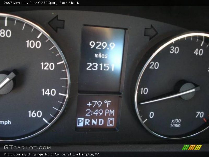 Black / Black 2007 Mercedes-Benz C 230 Sport