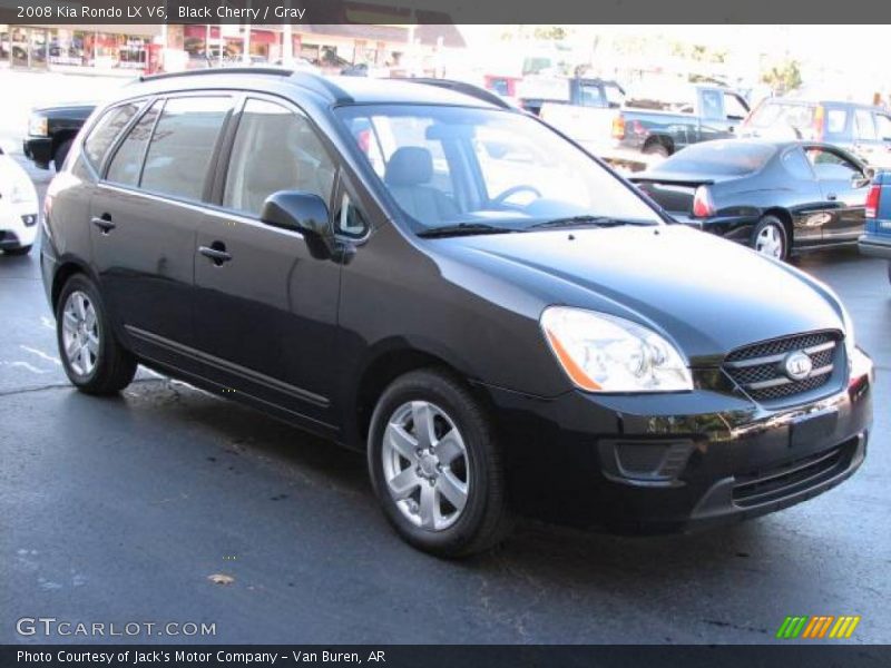 Black Cherry / Gray 2008 Kia Rondo LX V6