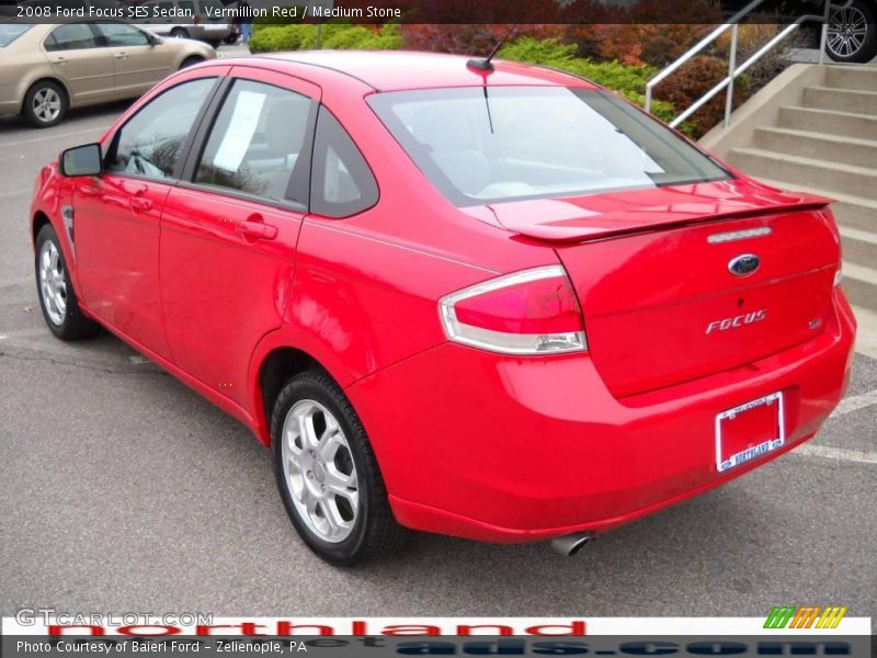 Vermillion Red / Medium Stone 2008 Ford Focus SES Sedan